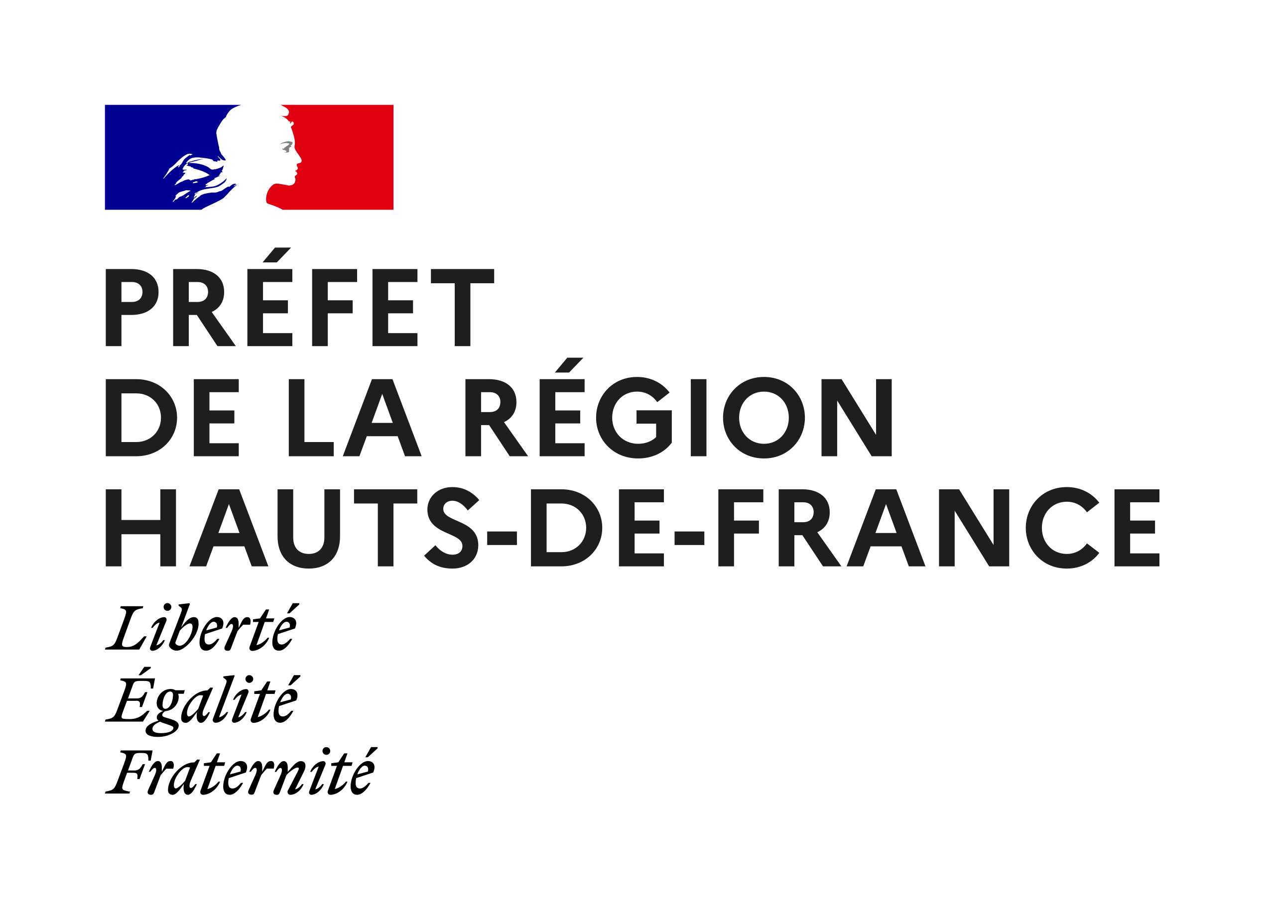 Logo Préfet_de_la_région_Hauts-de-France partenaire de Ville Renouvelée dans de nombreux projets