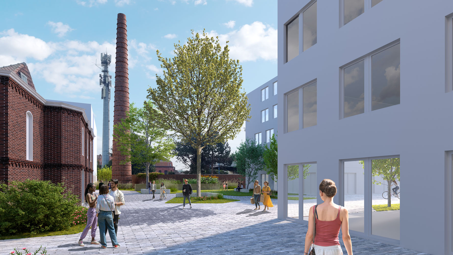 Développez le 1er programme de logements du secteur Masure au Quadrilatère des Piscines dans le centre-ville de Tourcoing