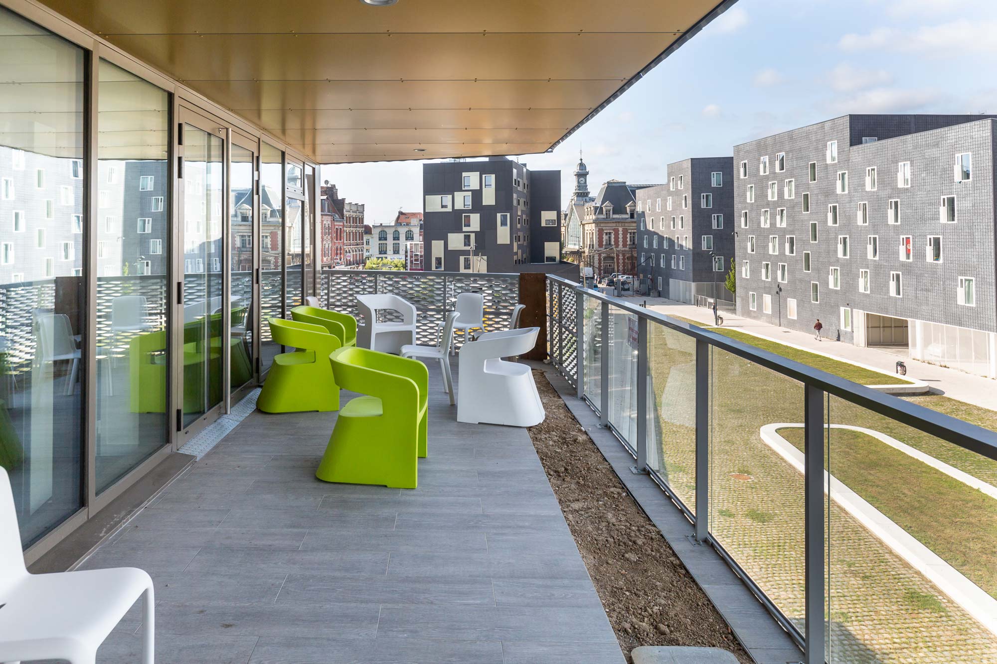 Ville Renouvelée a construit l'Université Lille 2 Droit et Santé à Roubaix dans le quartier Campus gare