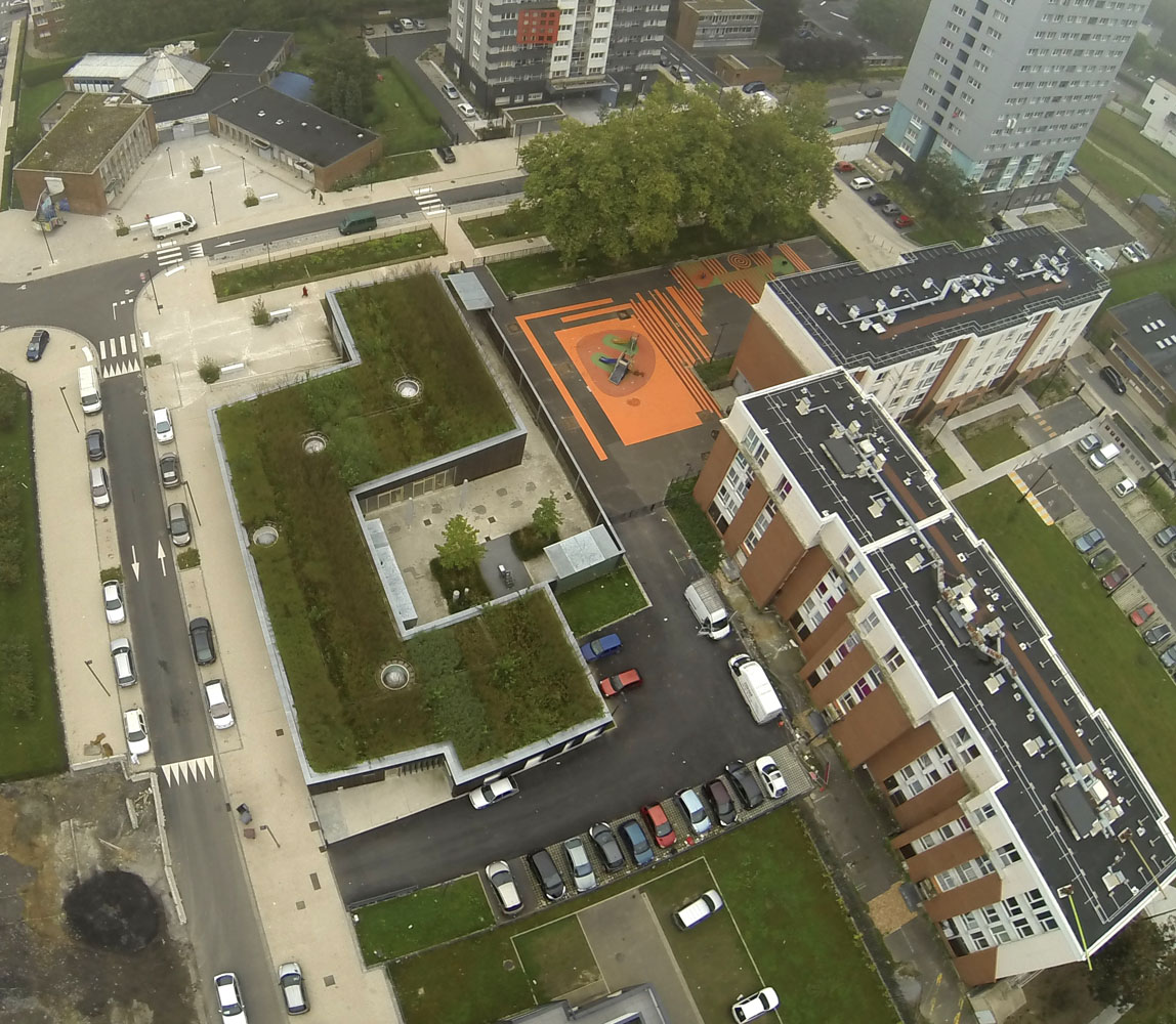 Ville Renouvelee quartier trois ponts Roubaix aménagement des espaces publics