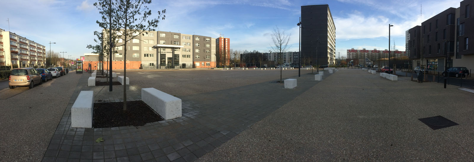 Ville Renouvelee quartier trois ponts Roubaix aménagement des espaces publics