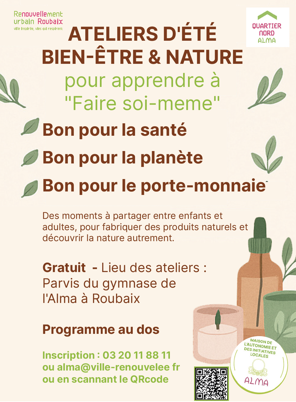 Ateliers Bien-être et nature pour apprendre à faire soi-même