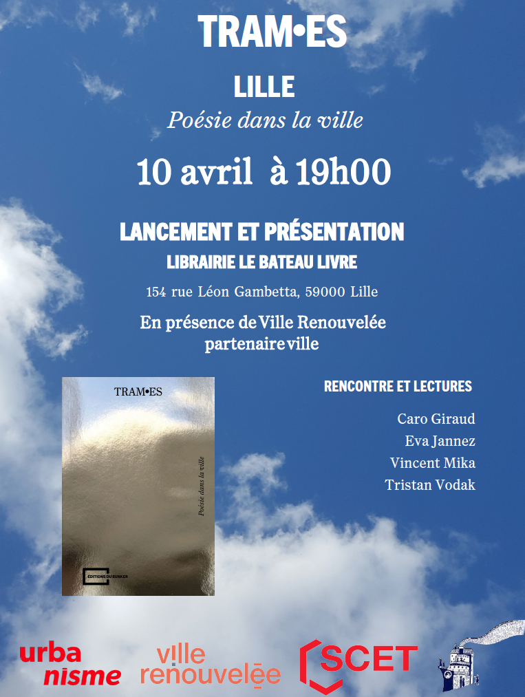Ville Renouvelée partenaire du lancement du recueil de poésie TRAM·ES